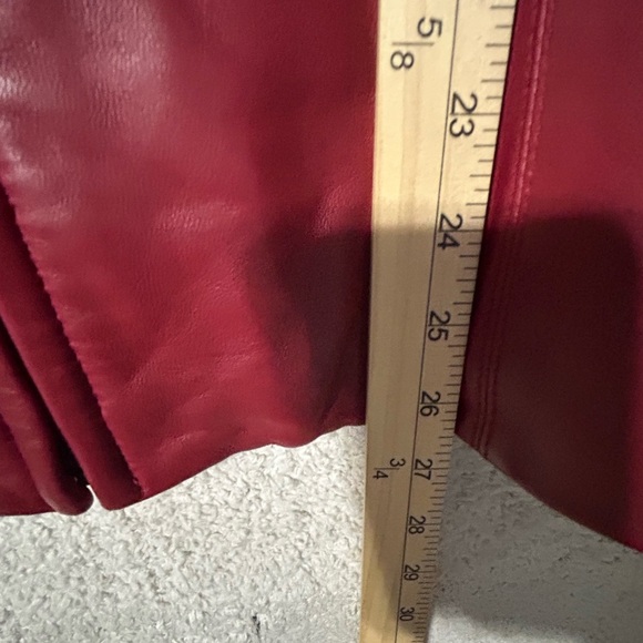 Vintage Nine West Red Leather Jacket,Size XXL 90’s Y2K Classic Capsule - Picture 7 of 12